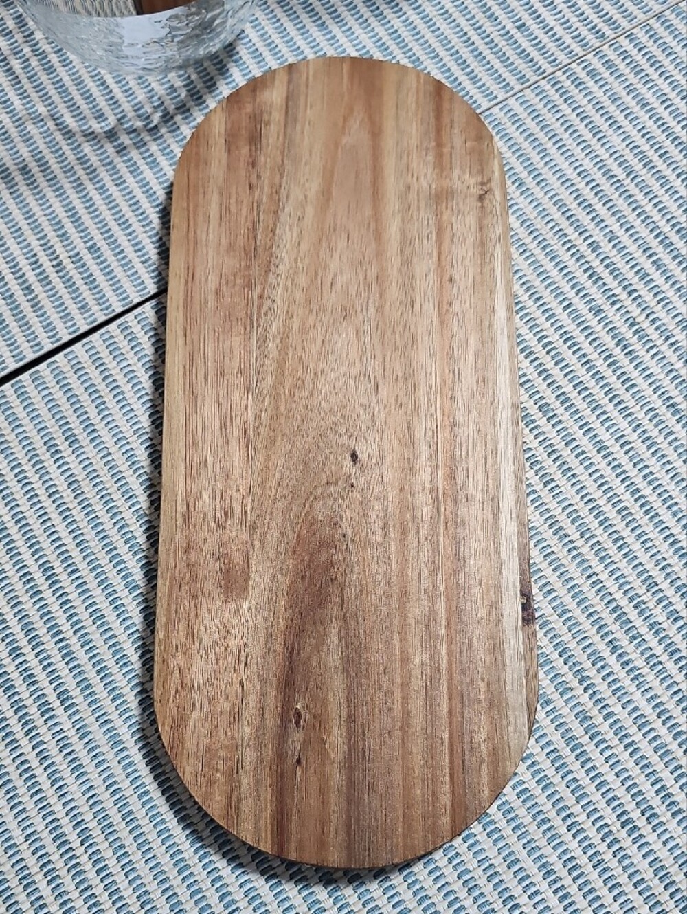 Teal Ocean Resin Acacia Wood Tray - Decorative Home Accent - Picture 9 of 11